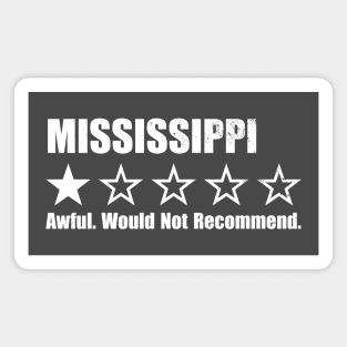 Mississippi One Star Review Magnet